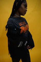 LIGHT OF THE TRENCHES - BLACK JEAN JACKET