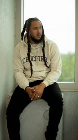 CRUCIFIED. HOODIE (SAND)