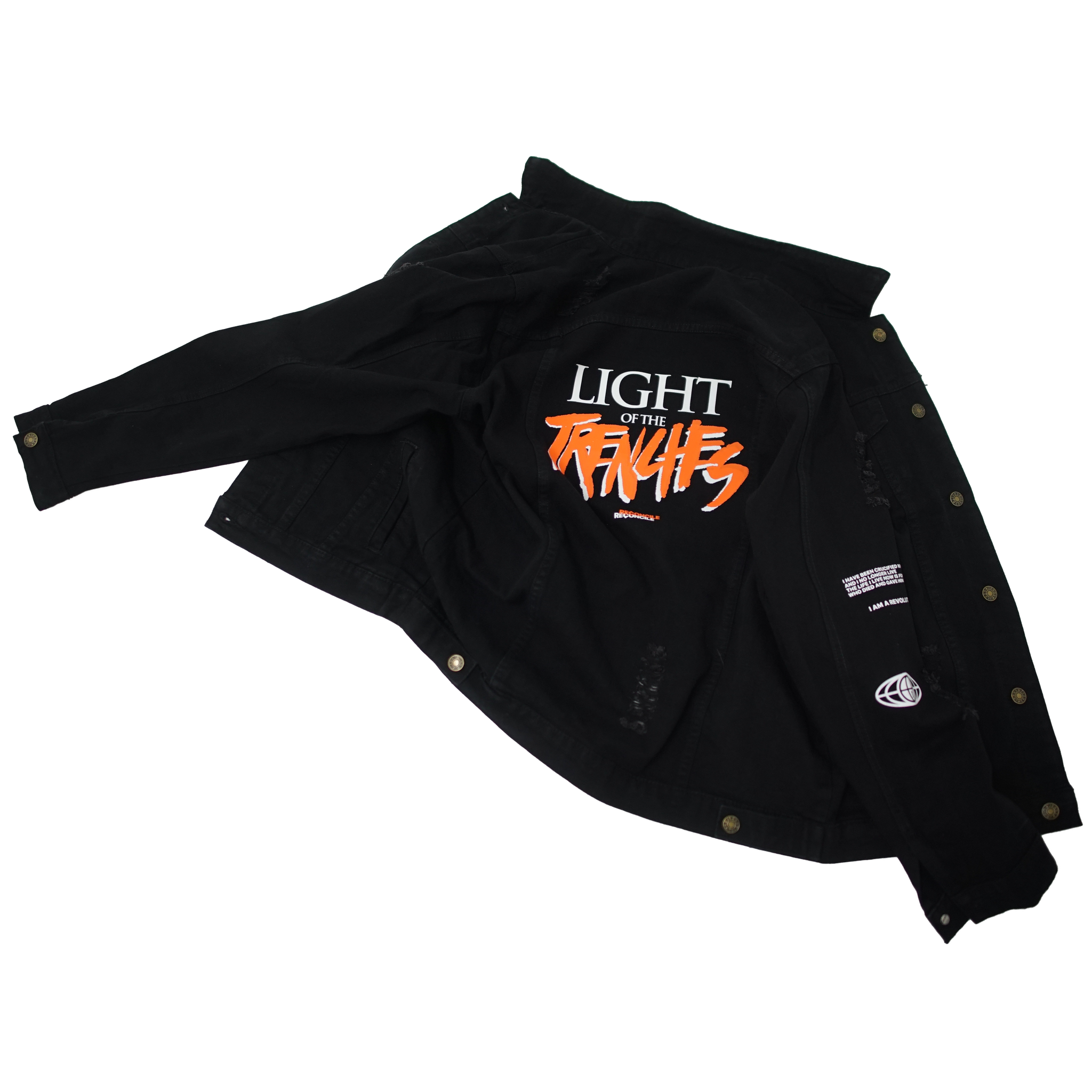 LIGHT OF THE TRENCHES - BLACK JEAN JACKET